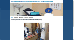 Desktop Screenshot of physiotherapie-segeberg.de