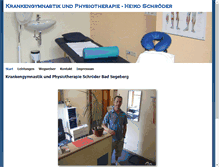 Tablet Screenshot of physiotherapie-segeberg.de
